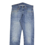 LEVI'S 501 Mens Jeans Blue Regular Straight Denim Medium W32 L30 Classic Button