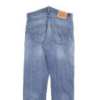 LEVI'S 501 Mens Jeans Blue Regular Straight Denim Medium W32 L30 Classic Button