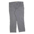 CARHARTT Mens Jeans Grey Relaxed Straight Cotton Blend W38 L30 Workwear Casual