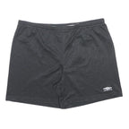 UMBRO Mens Black Sports Shorts XL W36 Polyester Blend Casual