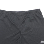 UMBRO Mens Black Sports Shorts XL W36 Polyester Blend Casual