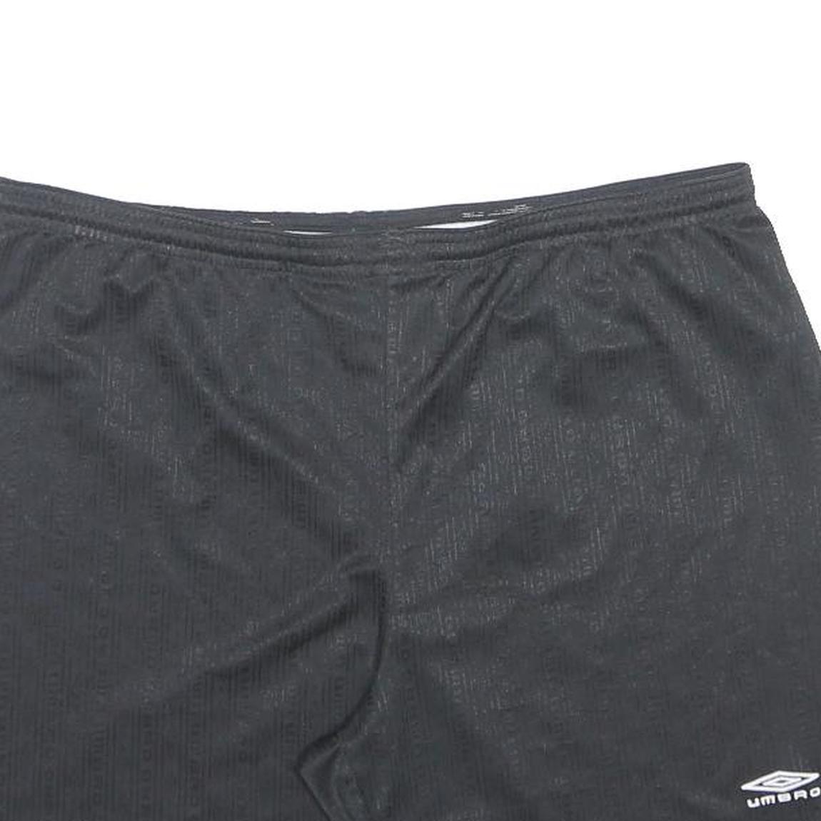 UMBRO Mens Black Sports Shorts XL W36 Polyester Blend Casual
