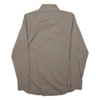 REISS Mens Beige Casual Shirt S Cotton Blend Long Sleeve Button Collar