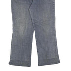 ANGE Womens Blue Relaxed Straight Denim Light W32 L27 Betty Boop Printed Pockets