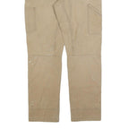 CARHARTT Mens Cotton Blend Beige Relaxed Fit Straight Trousers W34 L34 Workwear