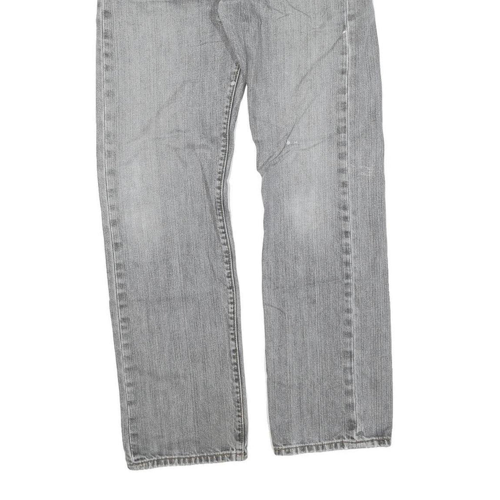 LEVI'S 501 Mens Jeans Grey Regular Straight Denim Medium W31 L32 Classic Button