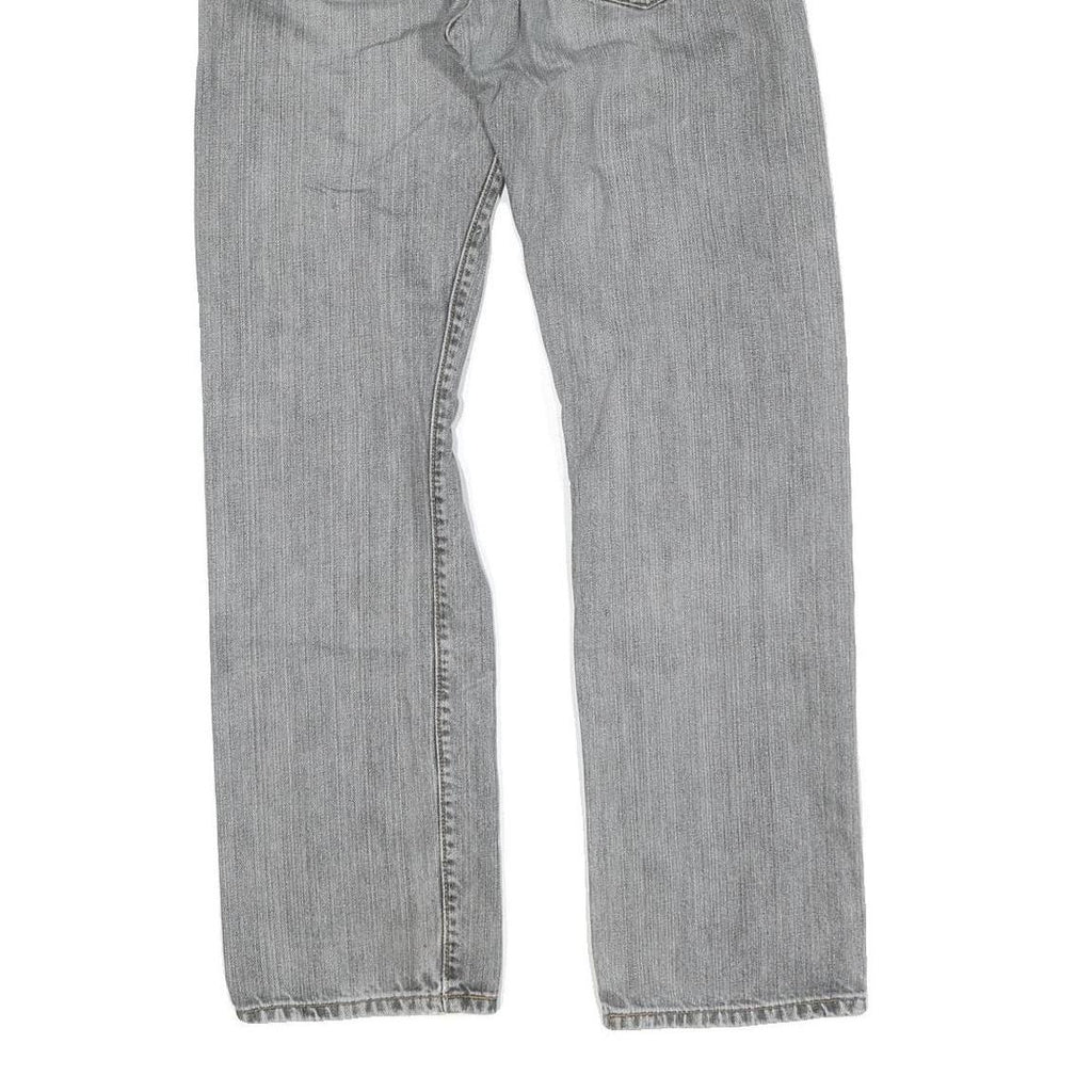 LEVI'S 501 Mens Jeans Grey Regular Straight Denim Medium W31 L32 Classic Button