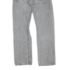 LEVI'S 501 Mens Jeans Grey Regular Straight Denim Medium W31 L32 Classic Button