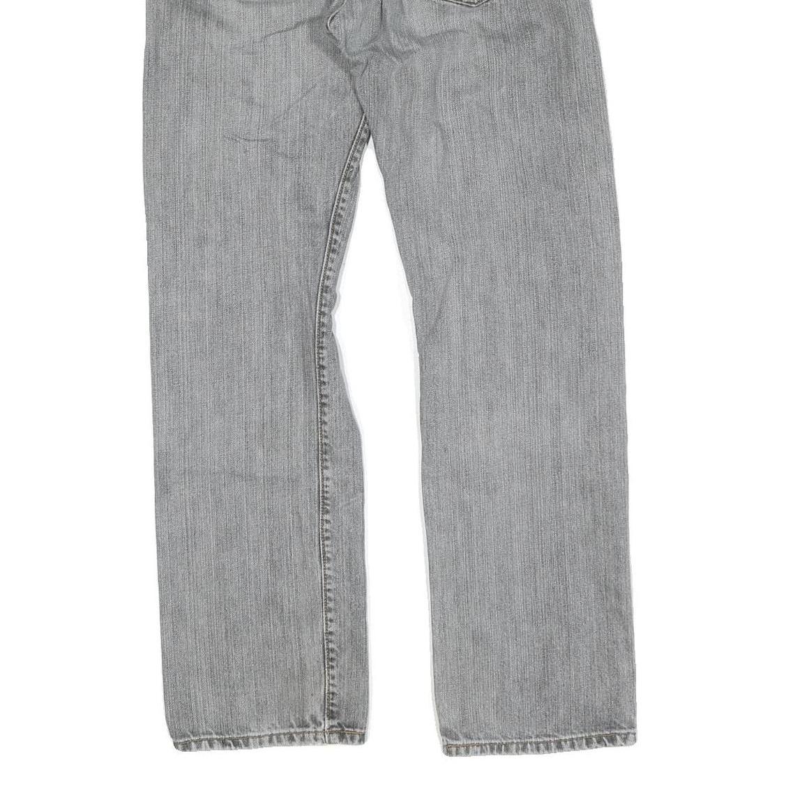 LEVI'S 501 Mens Jeans Grey Regular Straight Denim Medium W31 L32 Classic Button