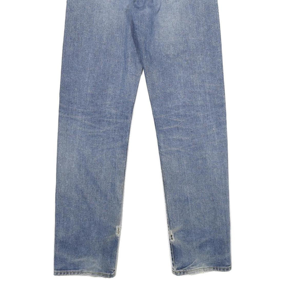 CARHARTT WIP Mens Jeans Blue Regular Straight Denim Medium W29 L32 Zip Closure