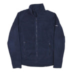 BERGHAUS Womens Navy Blue Jacket S Polyester Blend Zip Plain Outdoor Fleece