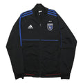 ADIDAS Mens Black & Blue Quakes Track Zip Jacket M Polyester Sportswear