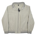 CANDA Mens Beige Polyester Blend Jacket 2XL Zip Plain Casual Lightweight