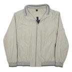 CANDA Mens Beige Polyester Blend Jacket 2XL Zip Plain Casual Lightweight