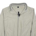 CANDA Mens Beige Polyester Blend Jacket 2XL Zip Plain Casual Lightweight