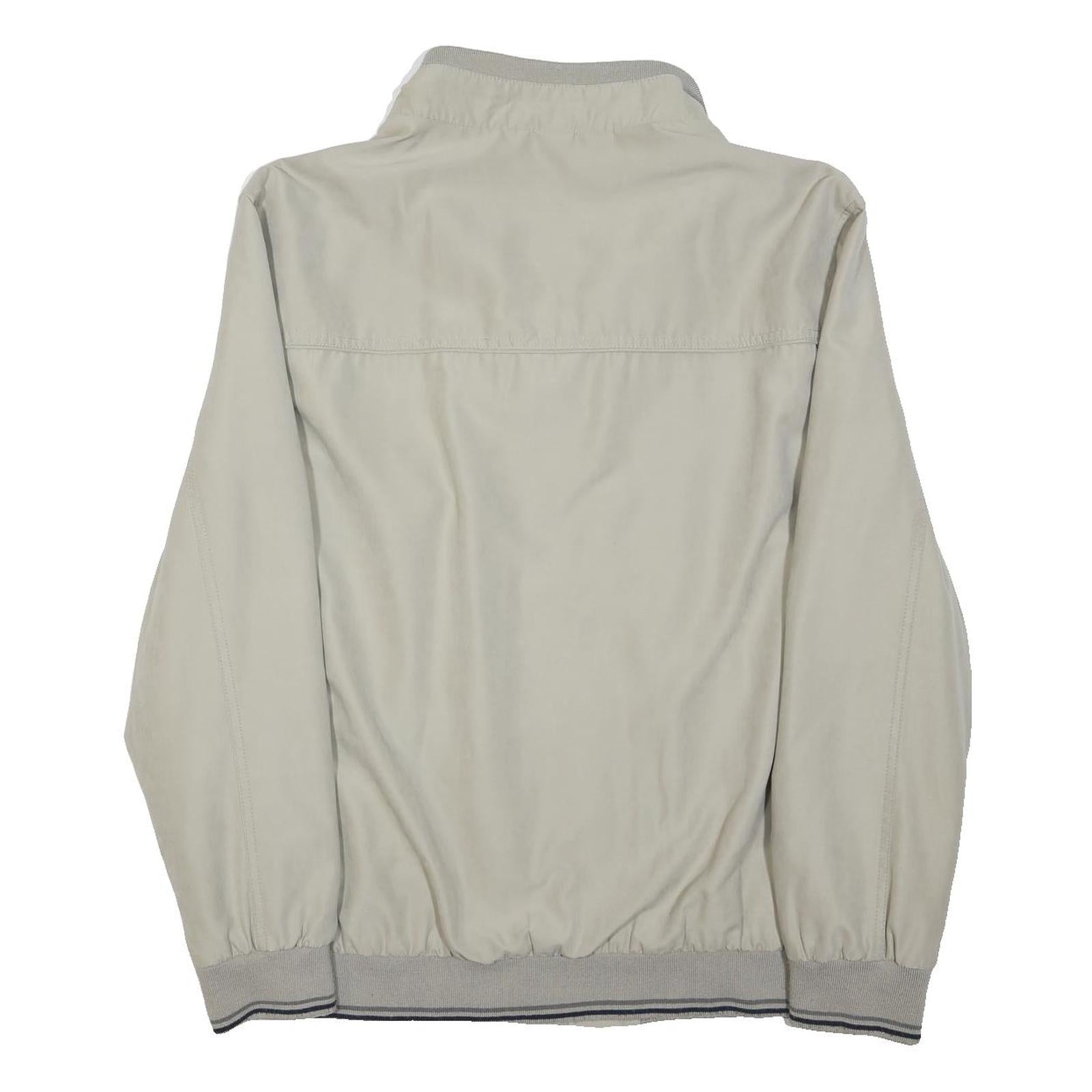 CANDA Mens Beige Polyester Blend Jacket 2XL Zip Plain Casual Lightweight