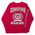 Georgetown Washington Dc Mens Sweatshirt Red Crew Neck L