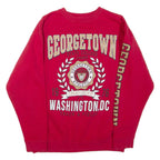 Georgetown Washington Dc Mens Sweatshirt Red Crew Neck L