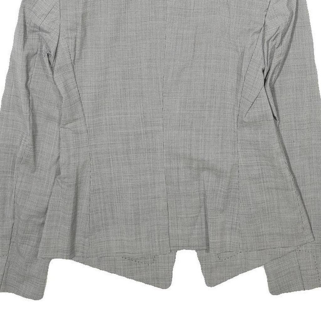 BOSS HUGO BOSS Womens Grey Wool Blend Blazer Jacket UK 4 Tailored Button Closure