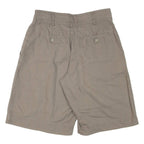 ESSENTIEL Pleated Womens Casual Shorts Grey Relaxed S W28