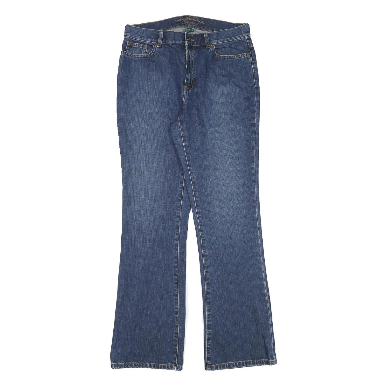 LAUREN RALPH LAUREN Womens Jeans Blue Regular Straight Denim W30 L30 Classic
