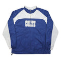 NFL Mens Blue & White Colts Team Zip Jacket 2XL Polyester Sportswear