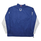 NFL Mens Blue & White Colts Team Zip Jacket 2XL Polyester Sportswear