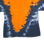NFL Mens Orange & Navy Denver Broncos Tie Dye T-Shirt XL Short Sleeve Crew Neck