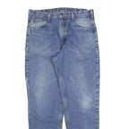 CARHARTT Mens Jeans Blue Relaxed Straight Denim Medium W36 L34 Casual Workwear