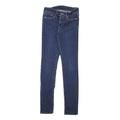 LEVI'S Womens Slim Blue Skinny Denim Dark W25 L29 Stretch Zip Jeans