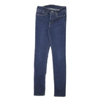 LEVI'S Womens Slim Blue Skinny Denim Dark W25 L29 Stretch Zip Jeans