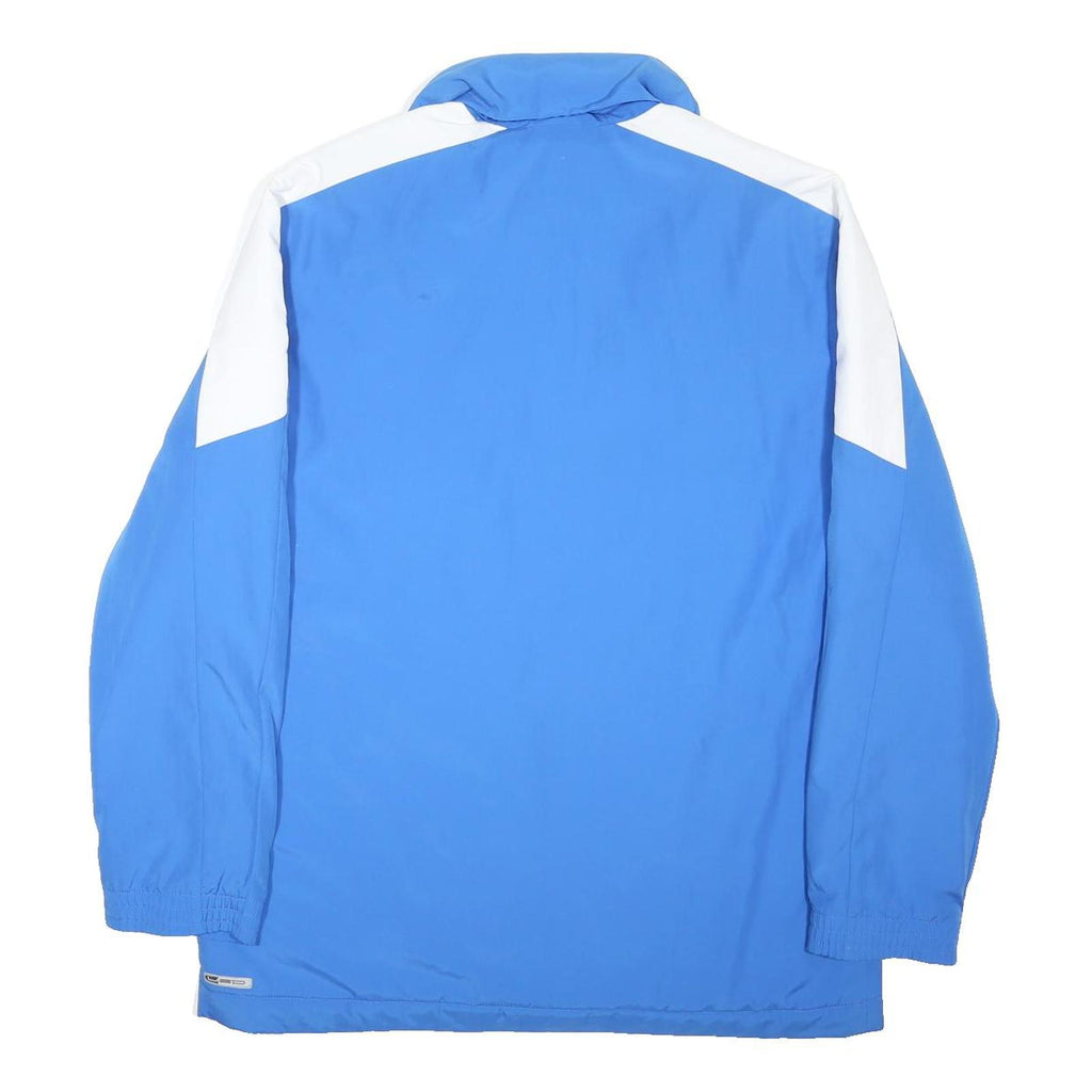 PUMA Mens Blue & White Track Jacket M Polyester Blend Zip Sportswear