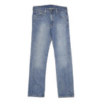 LEVI'S 513 Mens Jeans Blue Slim Straight Denim Light W30 L32 Classic Cotton