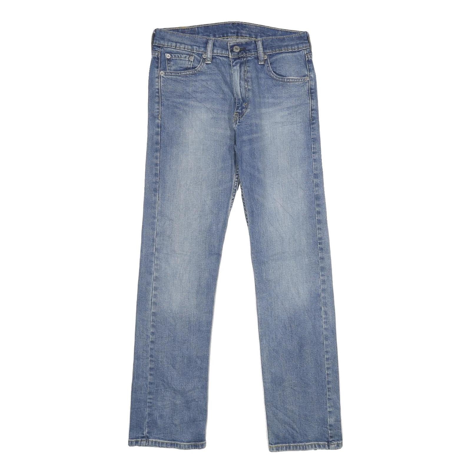 LEVI'S 513 Mens Jeans Blue Slim Straight Denim Light W30 L32 Classic Cotton