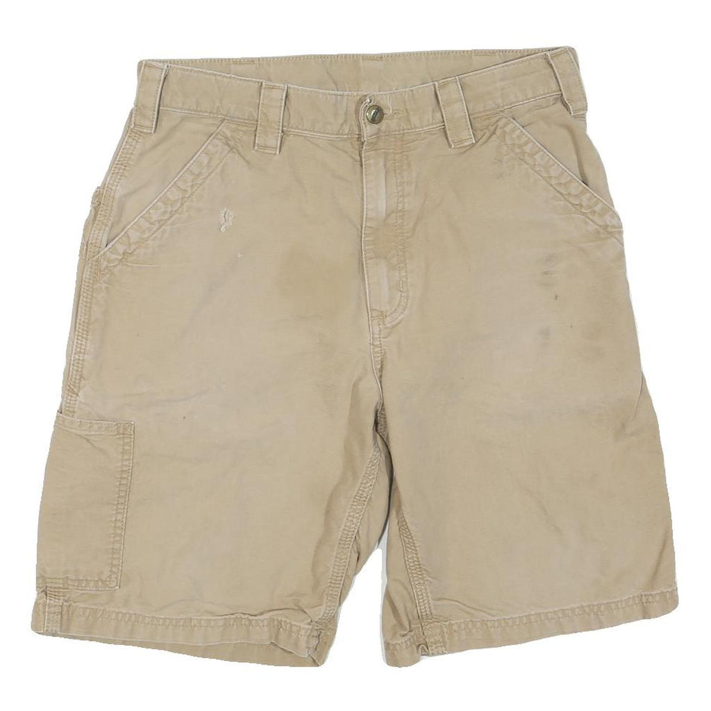 CARHARTT Mens Shorts Beige Casual M W32 Workwear Cotton Blend Pockets