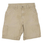 CARHARTT Mens Shorts Beige Casual M W32 Workwear Cotton Blend Pockets