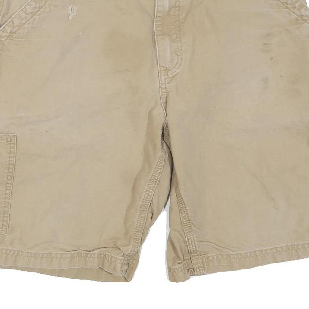 CARHARTT Mens Shorts Beige Casual M W32 Workwear Cotton Blend Pockets