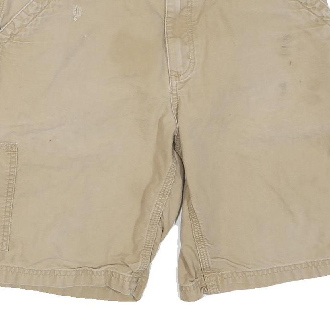 CARHARTT Mens Shorts Beige Casual M W32 Workwear Cotton Blend Pockets
