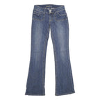 DCS JEANS Womens Classic Blue Denim Straight Cotton Blend W25 L33 Zip