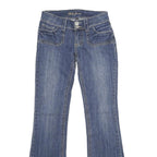 DCS JEANS Womens Classic Blue Denim Straight Cotton Blend W25 L33 Zip