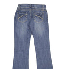 DCS JEANS Womens Classic Blue Denim Straight Cotton Blend W25 L33 Zip