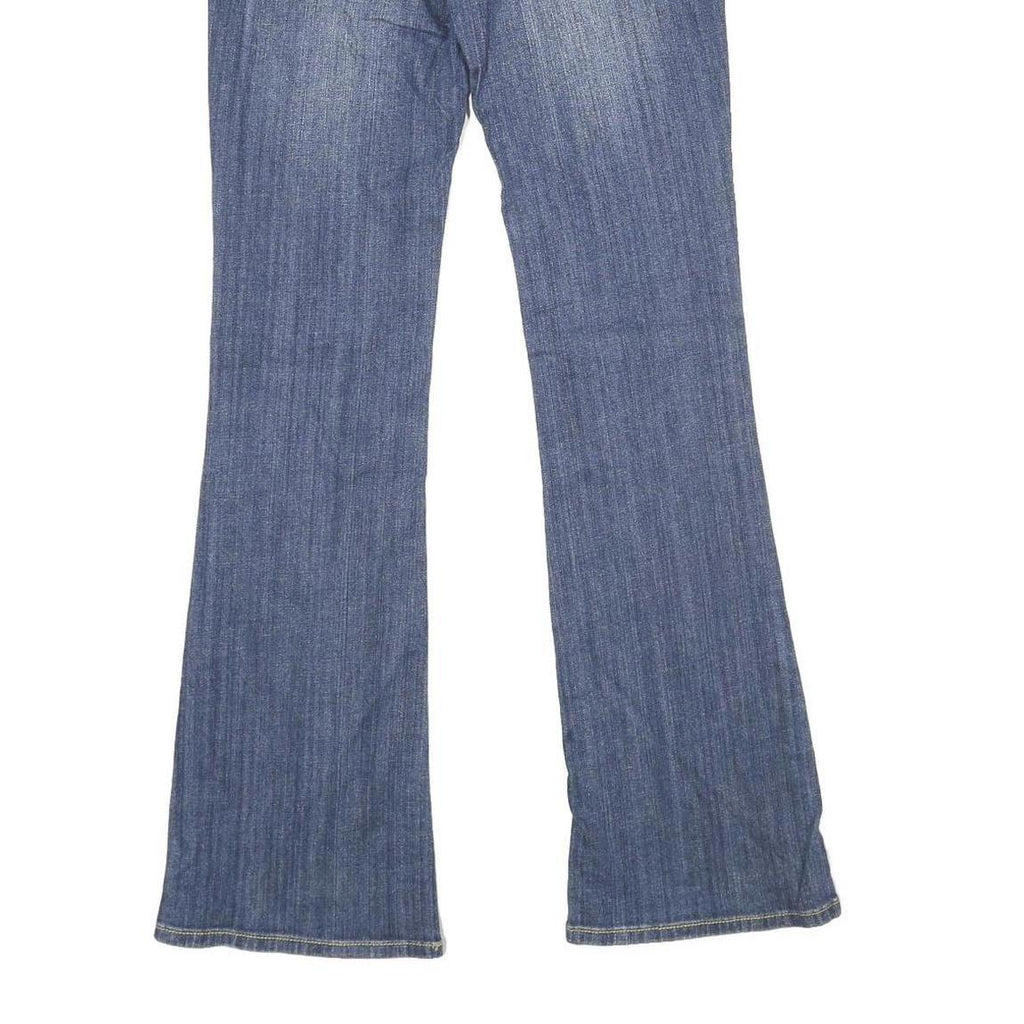 DCS JEANS Womens Classic Blue Denim Straight Cotton Blend W25 L33 Zip