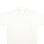 ARNOLD PALMER Mens White Short Sleeve Plain Polo Shirt S Classic Comfort