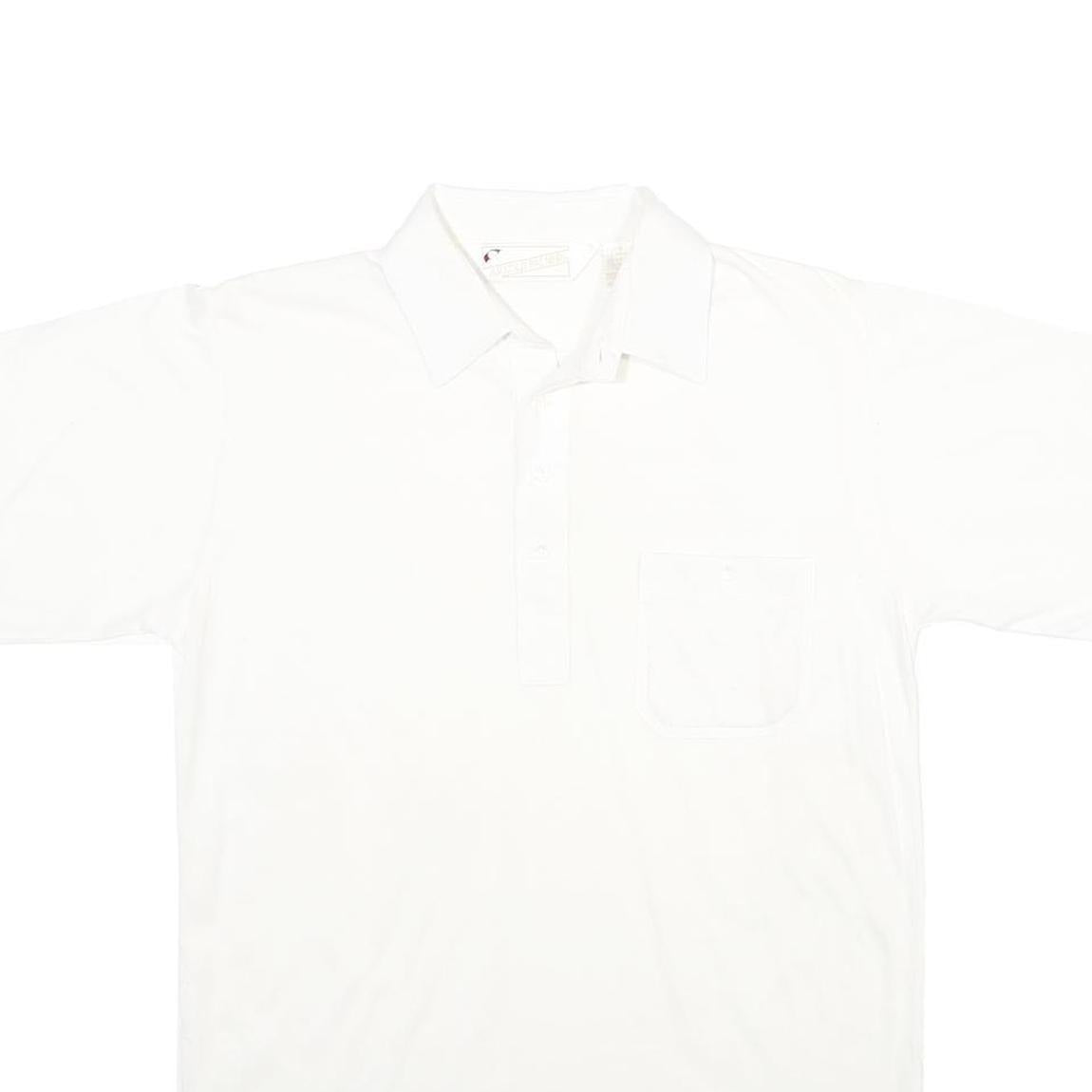 ARNOLD PALMER Mens White Short Sleeve Plain Polo Shirt S Classic Comfort