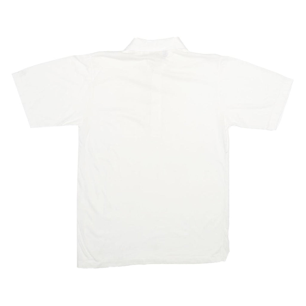 ARNOLD PALMER Mens White Short Sleeve Plain Polo Shirt S Classic Comfort