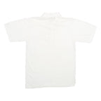 ARNOLD PALMER Mens White Short Sleeve Plain Polo Shirt S Classic Comfort