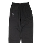 KAPPA Mesh Lined Mens Track Pants Black Straight S W24 L32