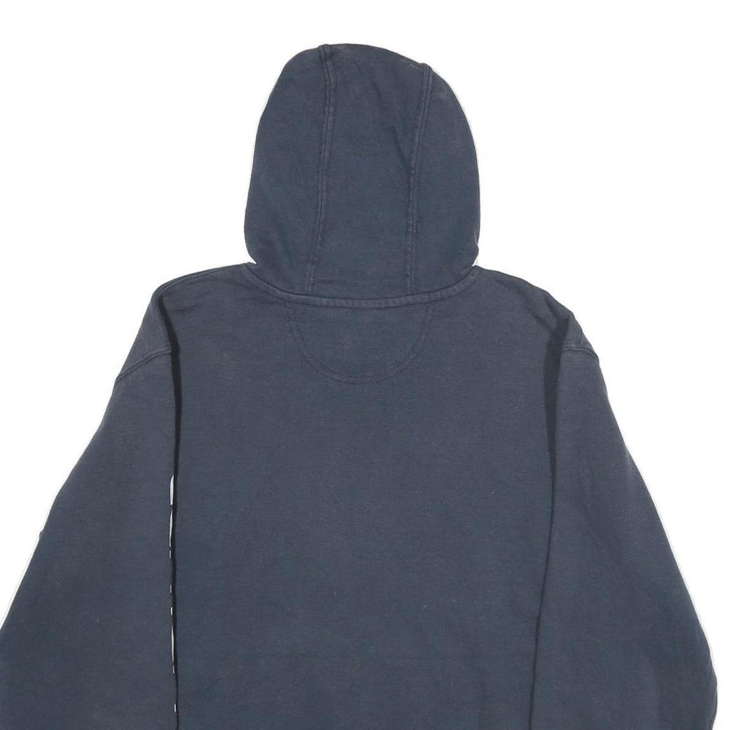 CARHARTT Mens Navy Blue Hoodie L Cotton Blend Pullover Casual Wear Street Style