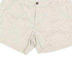 CARHARTT Womens Shorts Cream Casual Plain L W34 Cotton Blend Comfortable Fit