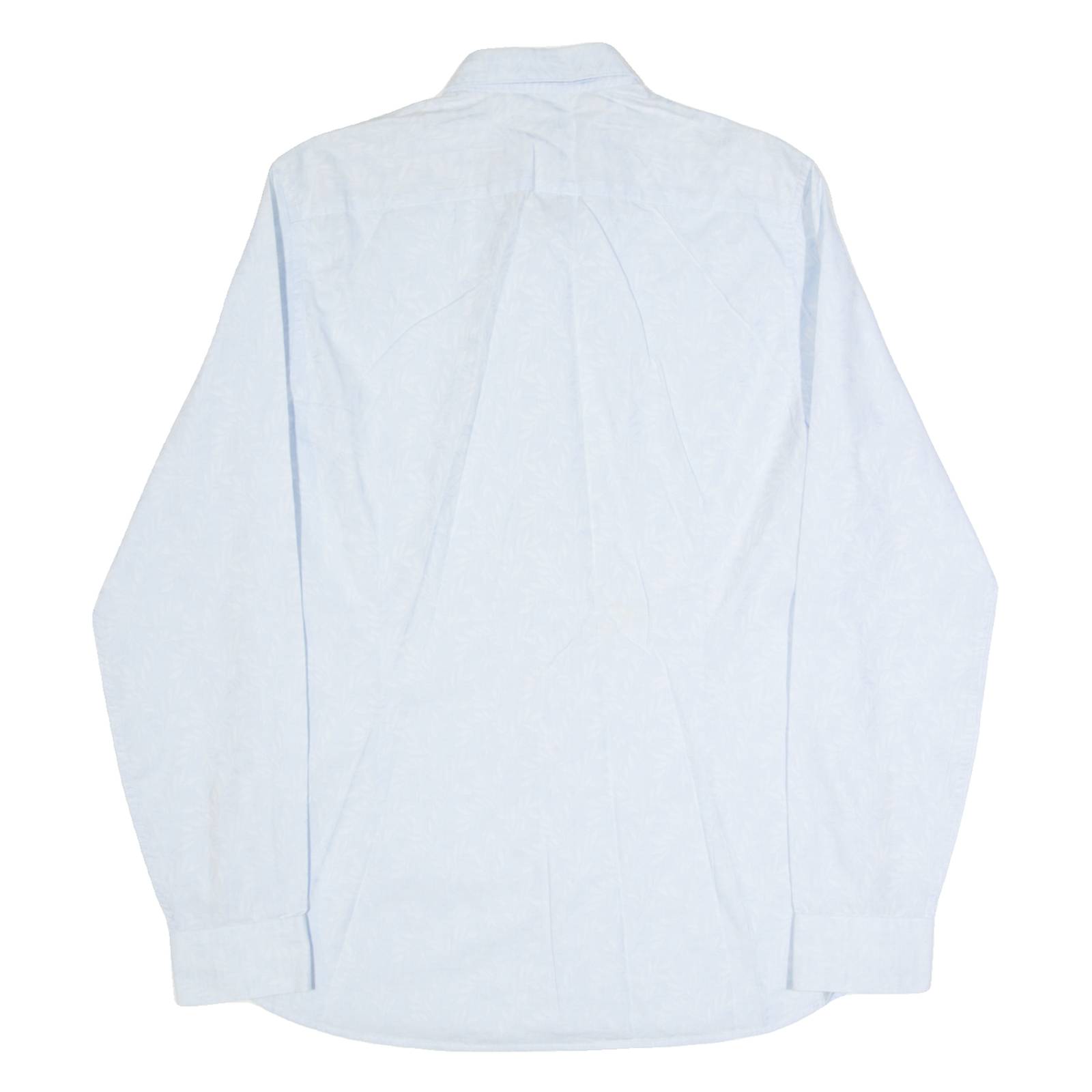 TED BAKER Mens Shirt Blue Floral Long Sleeve M